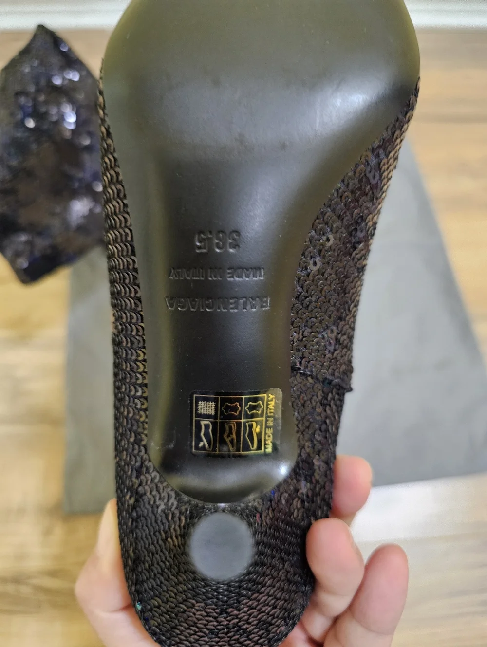 New Balenciaga Sequins Embellished Knife Boots - Picture 10 of 15